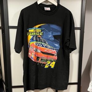 Vintage 1999 Jeff Gordon G Force Nascar T-shirt Mens L Black Chase Authentics